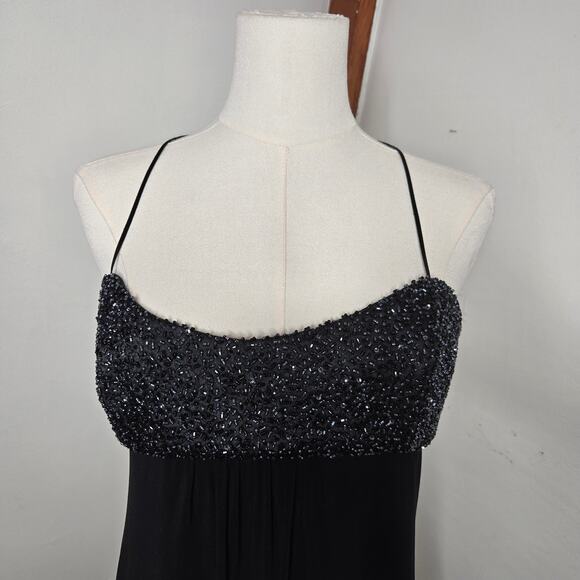 Laundry Shelli Segal Y2K Beaded Babydoll Whimsigoth Fairy Asymmetric Dress 10 - Picture 2 of 12